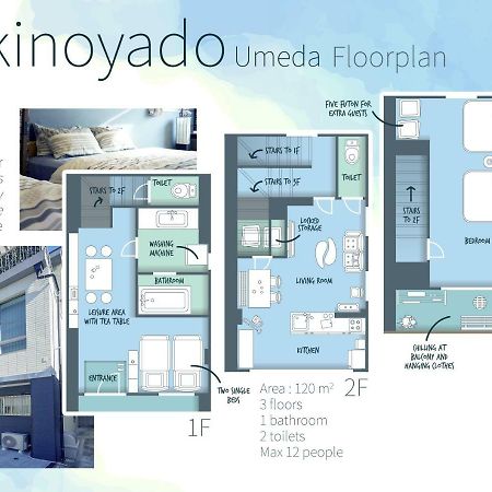 Yukinoyado Umeda Apartman Oszaka Kültér fotó